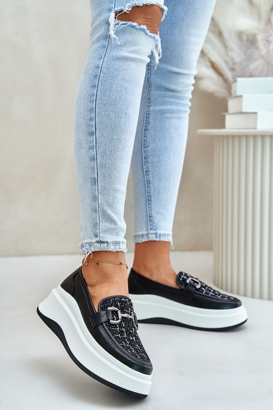   Mokasyny Model Vinceza 89105 Black - Step in style 