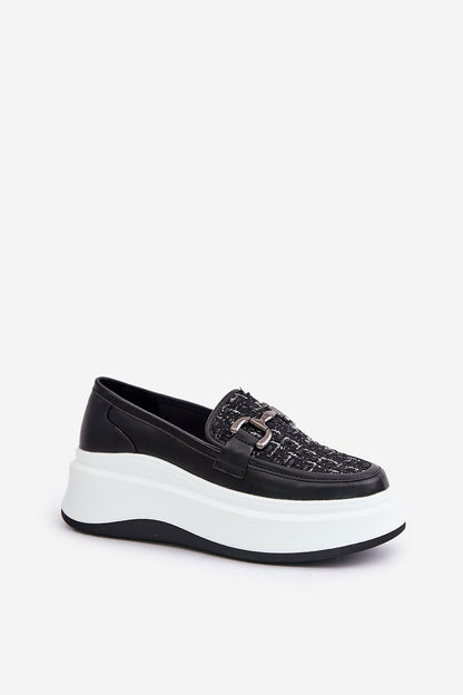   Mokasyny Model Vinceza 89105 Black - Step in style 