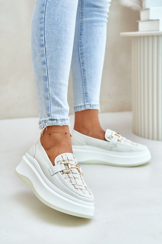   Mokasyny Model Vinceza 89105 Light Beige - Step in style 