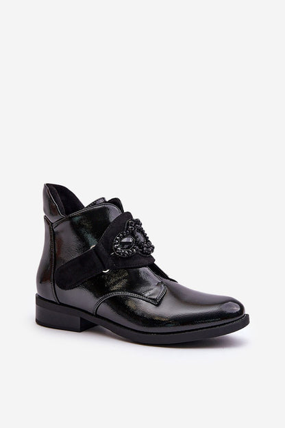   Botki Model S.Barski HY42-021 Black - Step in style 