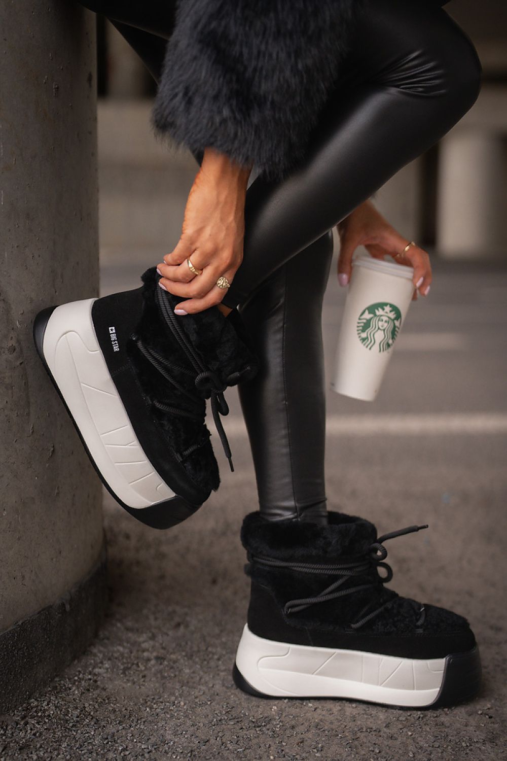   Śniegowce Model Big Star OO274A206 Black - Step in style 