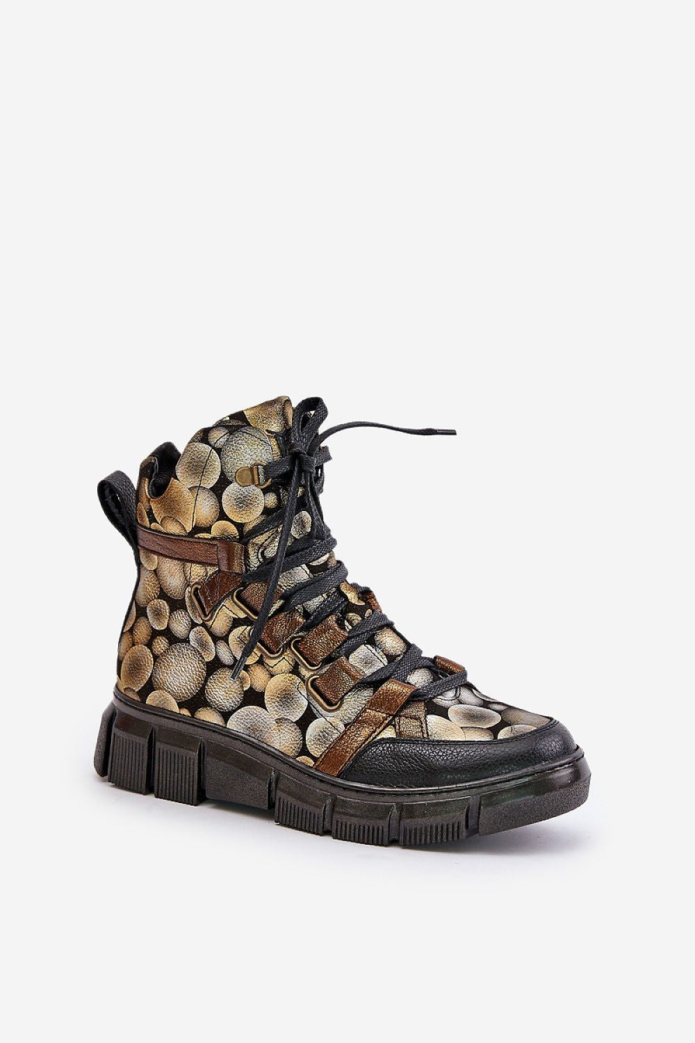   Botki Model Maciejka 06158-25 Gold - Step in style 