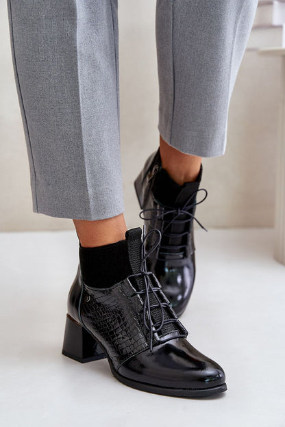   Botki Model Zazoo 60503 Black - Step in style 