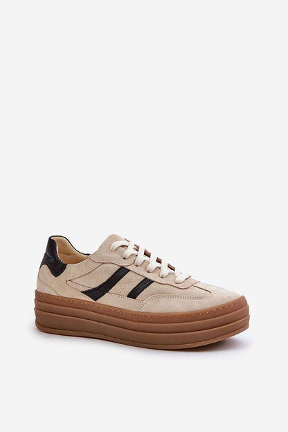   Buty Sportowe Model Zazoo N1176 Beige - Step in style 
