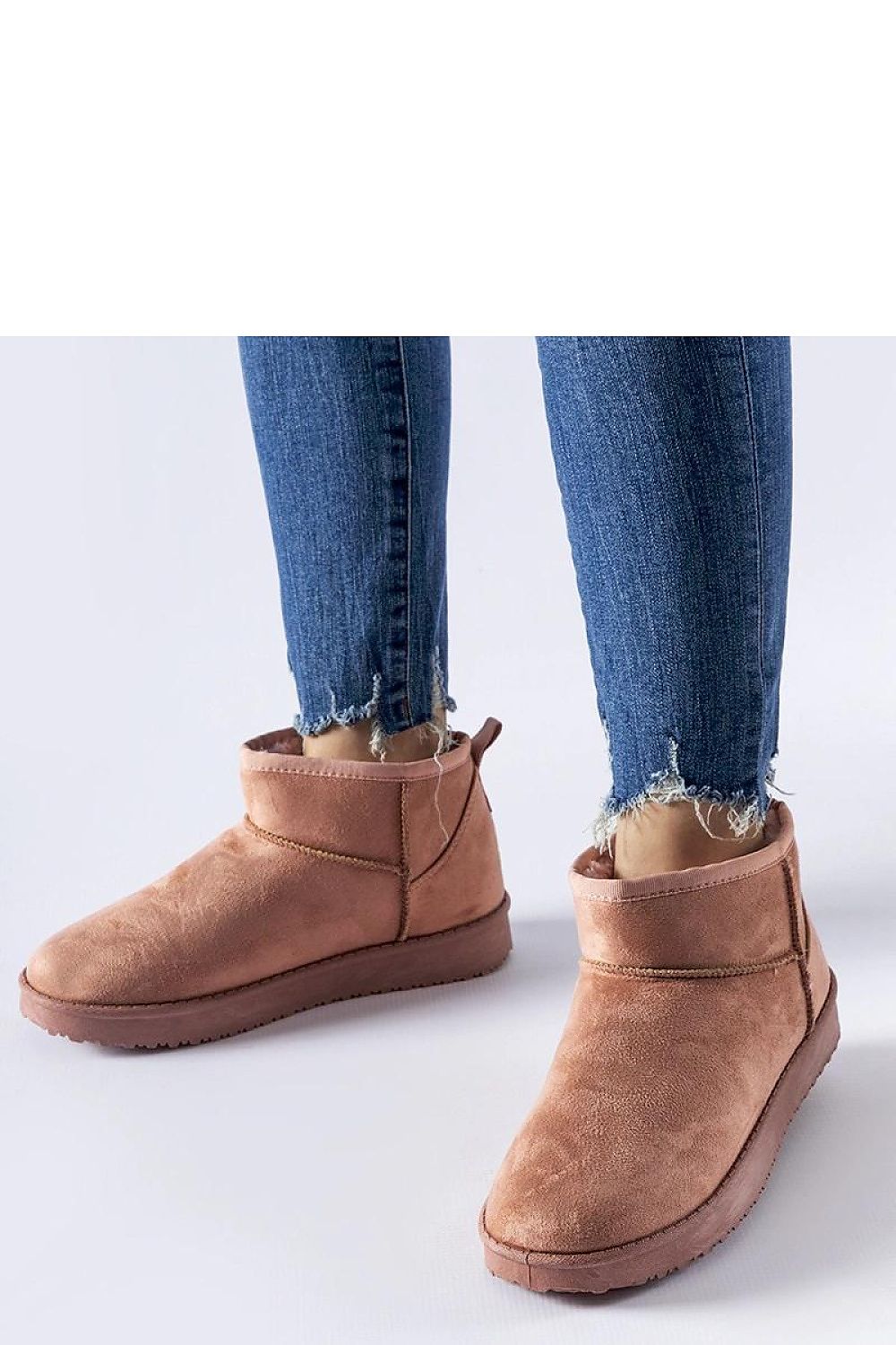   Różowe ocieplane krótkie śniegowce Guglielma - Solea 