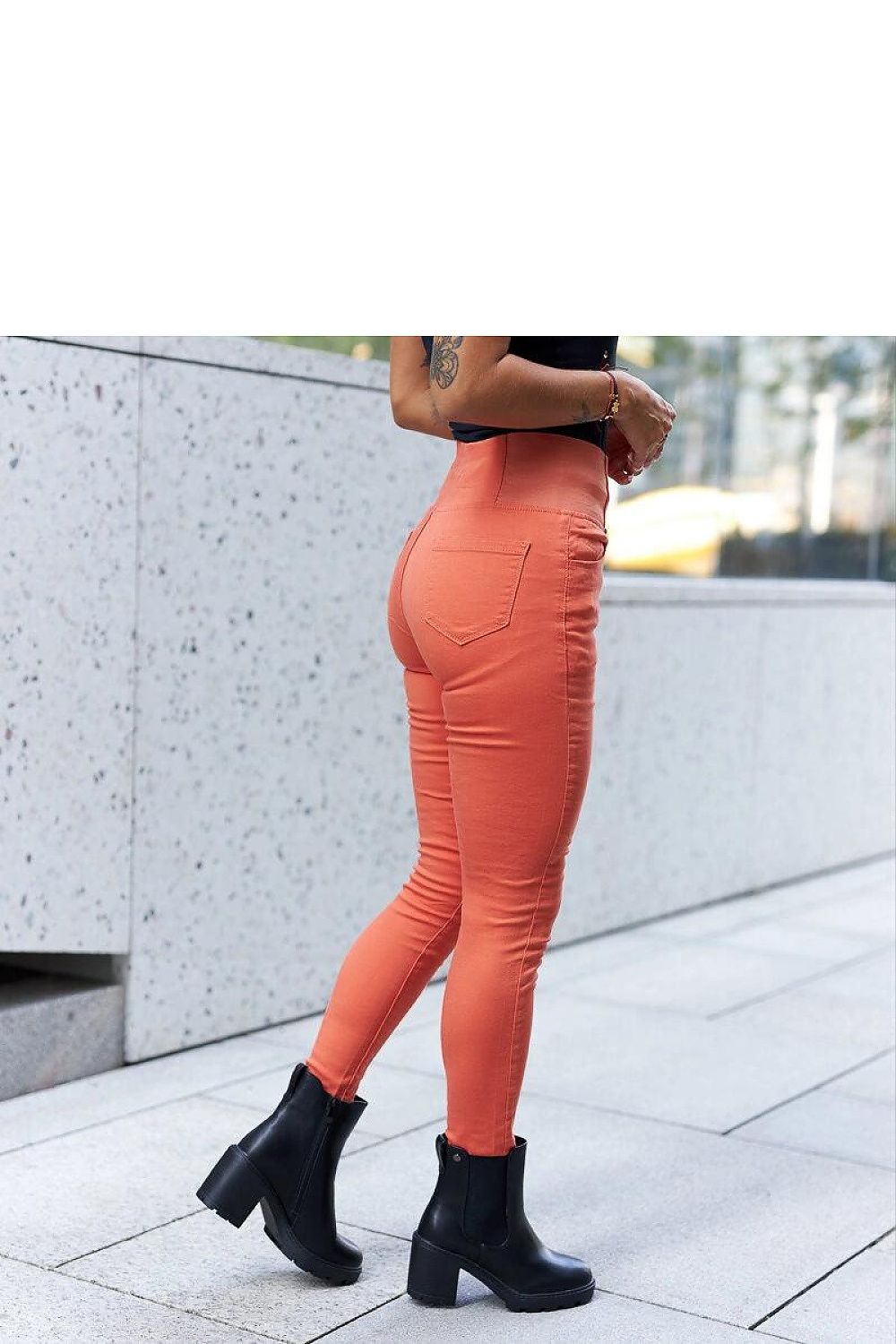   Czarne ocieplane klasyczne botki na słupku Caio - Solea 