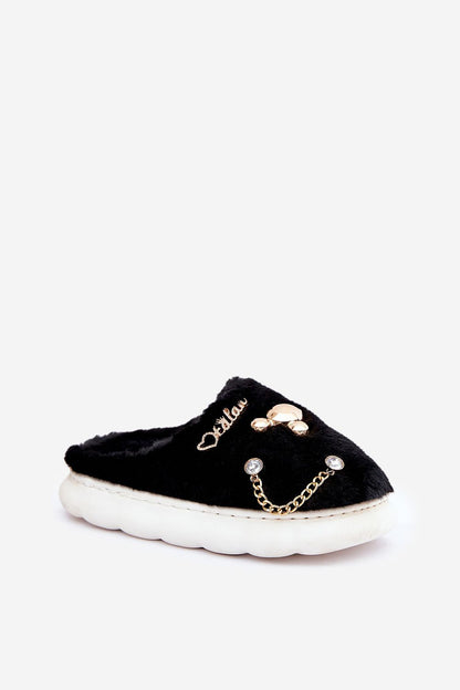   Kapcie Model Ivelfedi BG186P Black - Step in style 