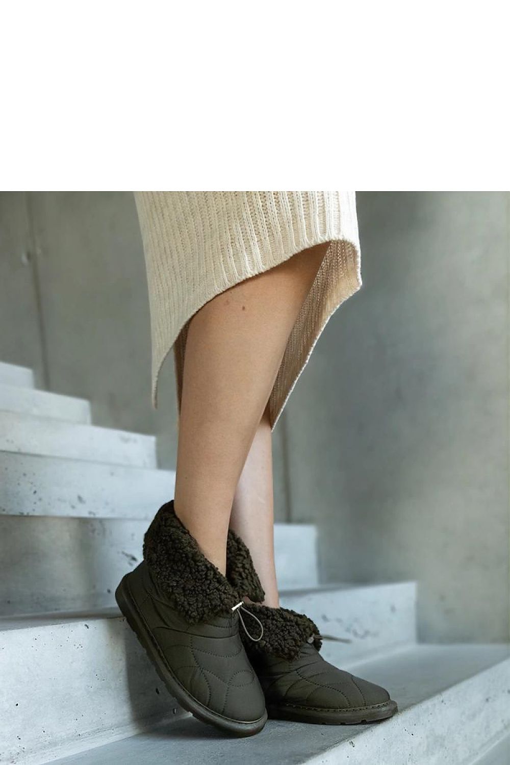   Zielone ocieplane śniegowce ze ściągaczem Caellita - Solea 