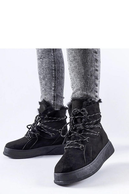   Czarne śniegowce na platformie Rancourt - Solea 