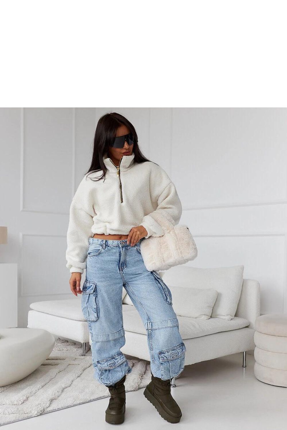   Zielone ocieplane śniegowce na platformie Polk - Solea 