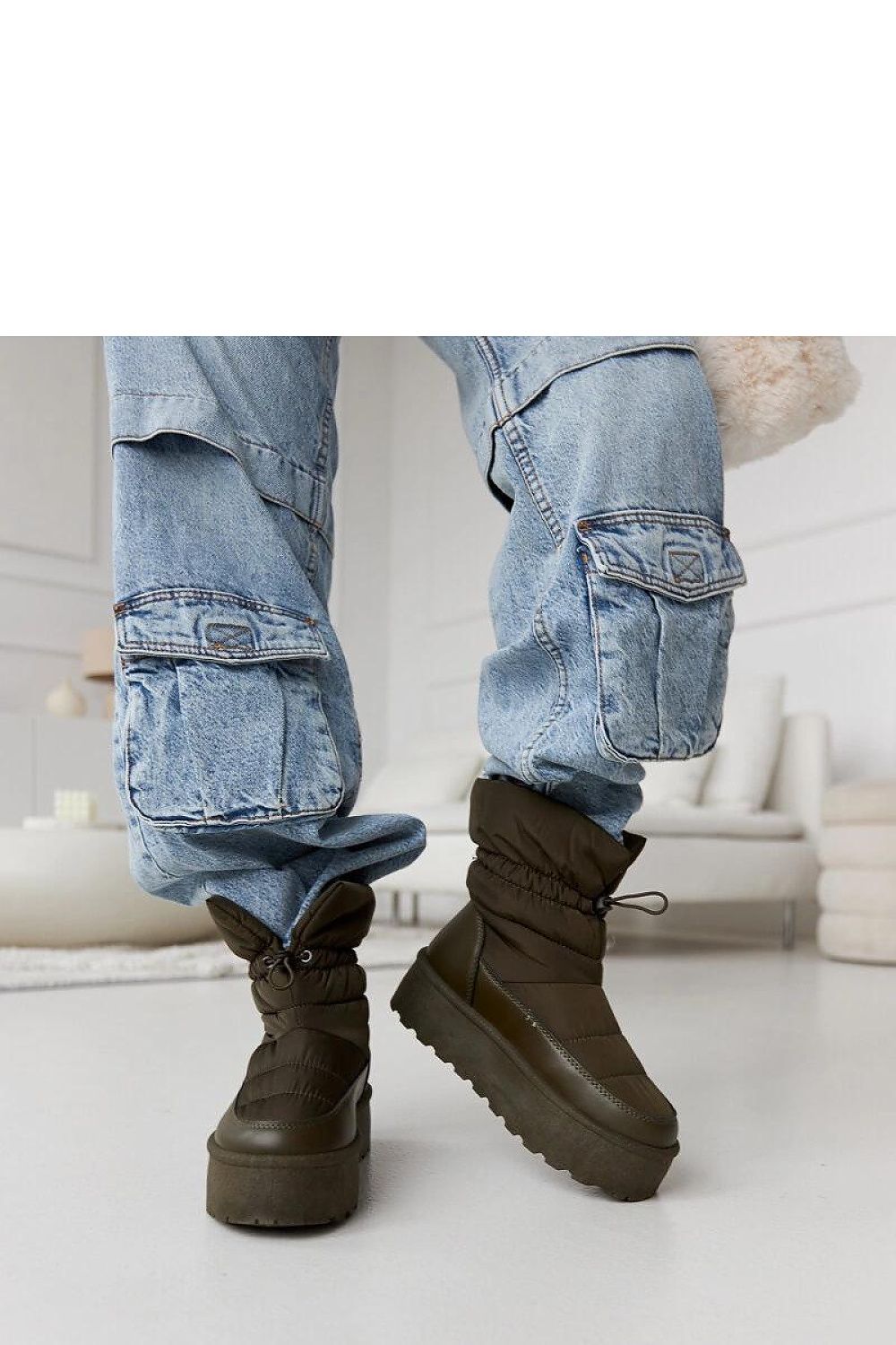   Zielone ocieplane śniegowce na platformie Polk - Solea 