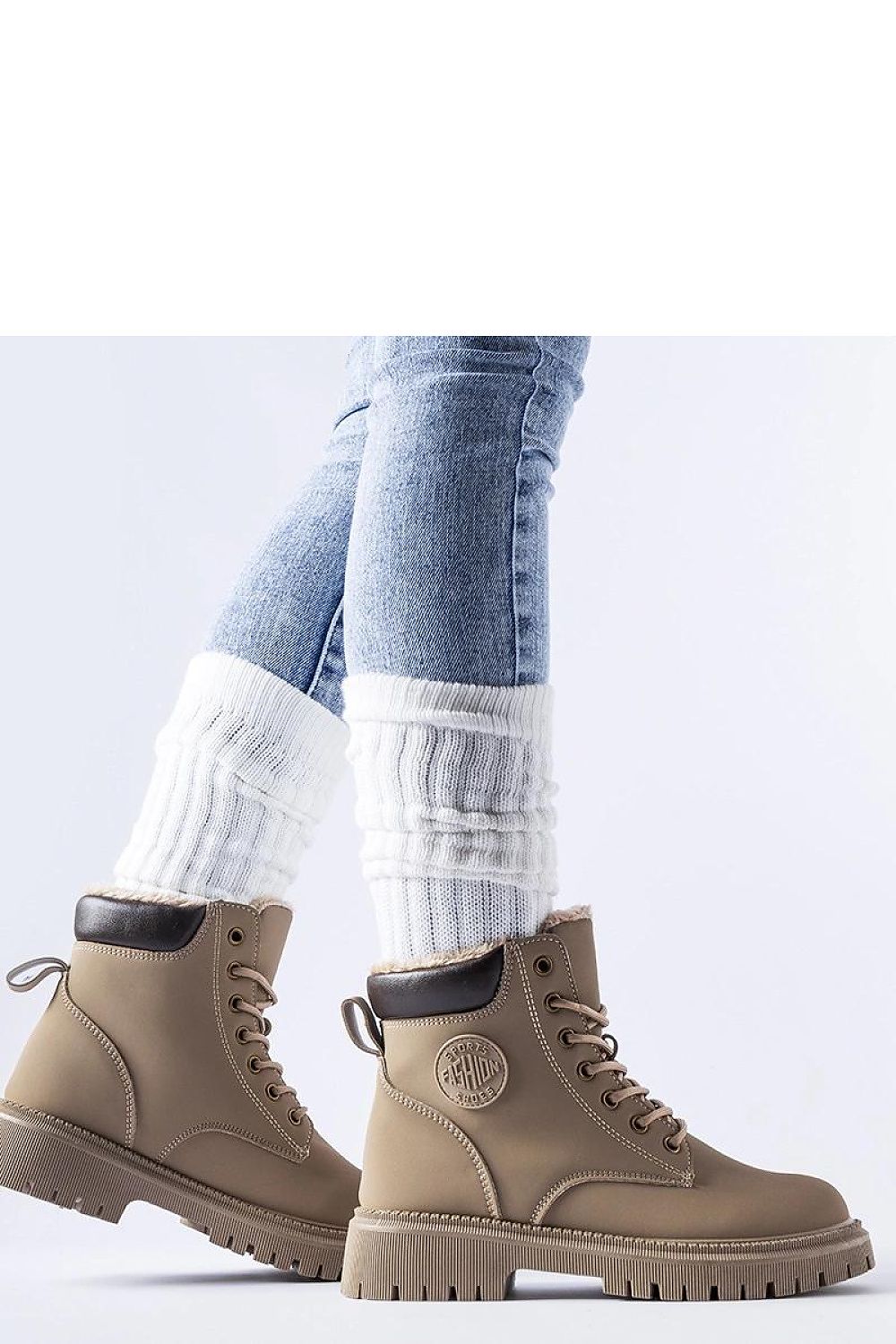   Brązowe ocieplane trapery Medole - Solea 