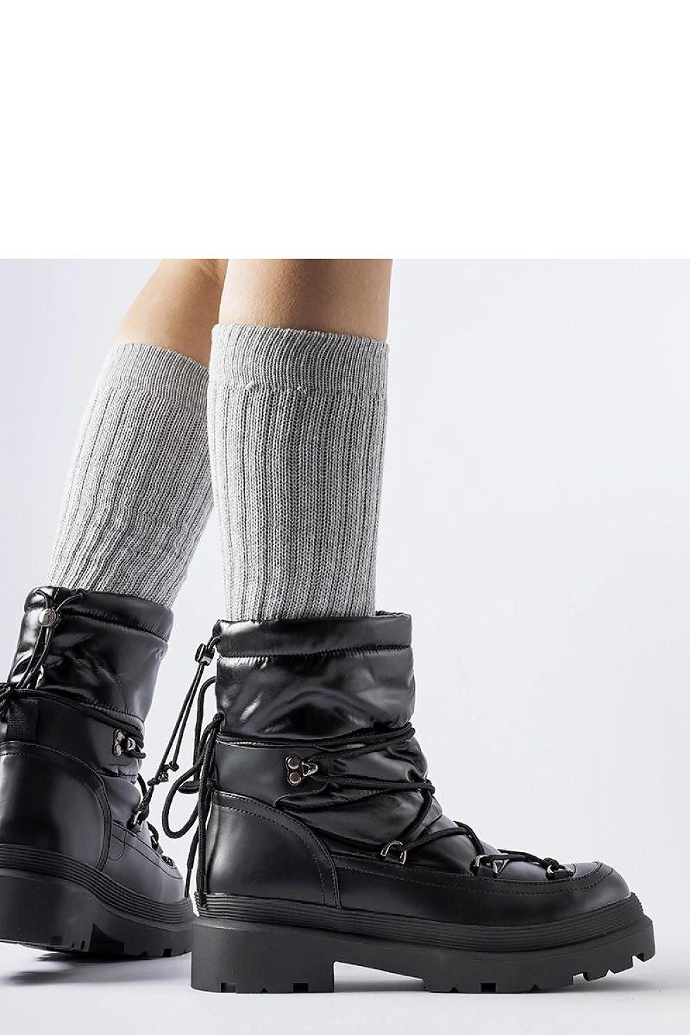   Czarne śniegowce ze ściągaczem Eagleville - Solea 