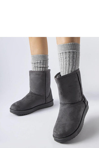   Szare ocieplane klasyczne śniegowce Libero - Solea 