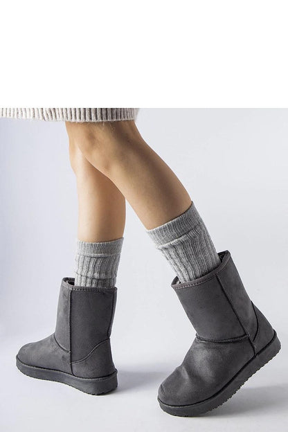   Szare ocieplane klasyczne śniegowce Libero - Solea 