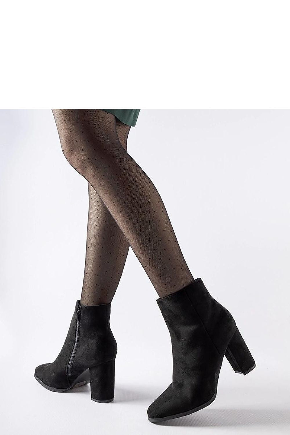   Czarne botki na słupku Torricelli - Solea 