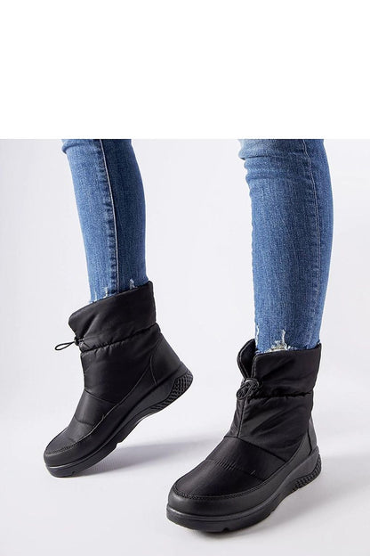   Czarne damskie ocieplane śniegowce Jensen - Solea 