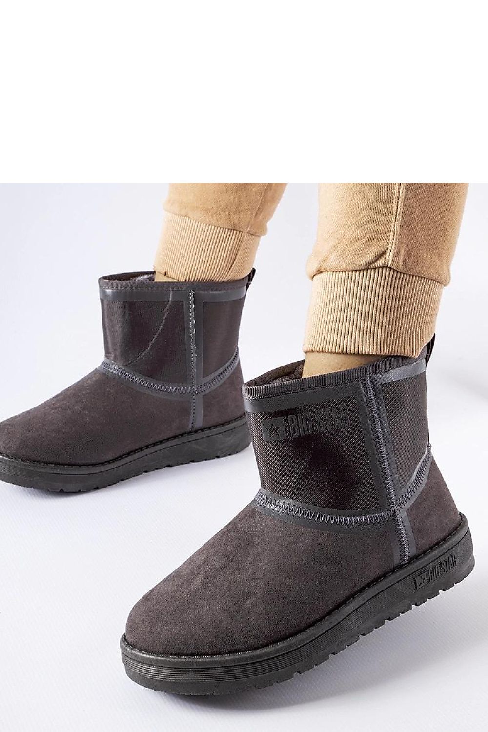   Fioletowe śniegowce Big Star KK274615 - Solea 