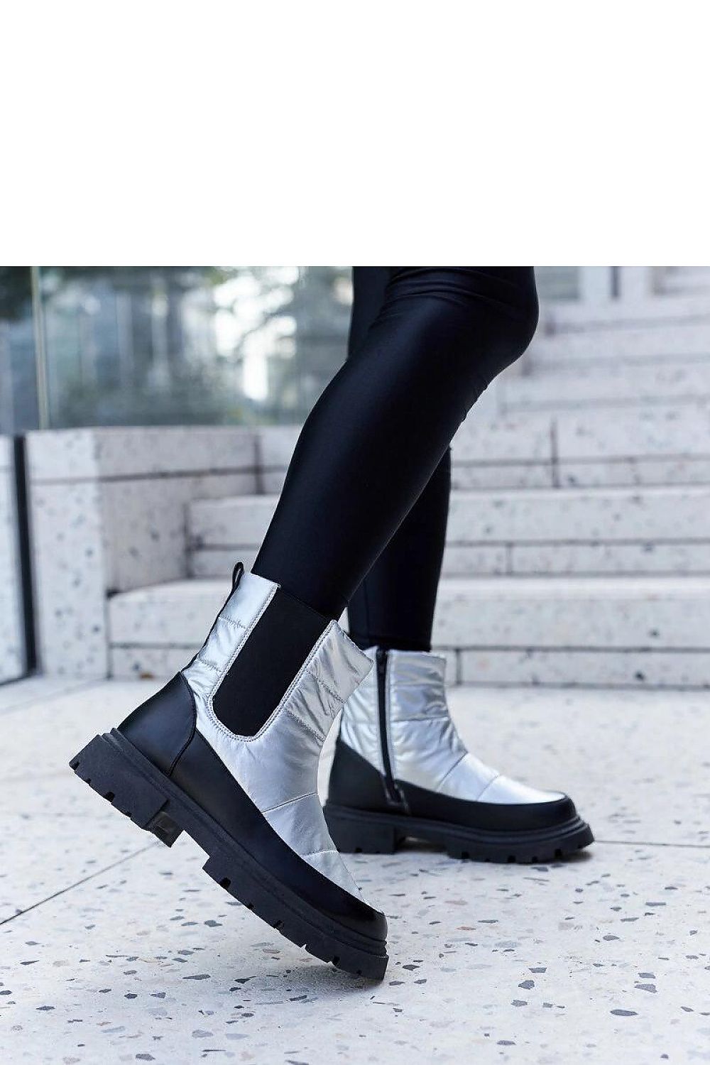   Metaliczne ocieplane śniegowce Galvani - Solea 