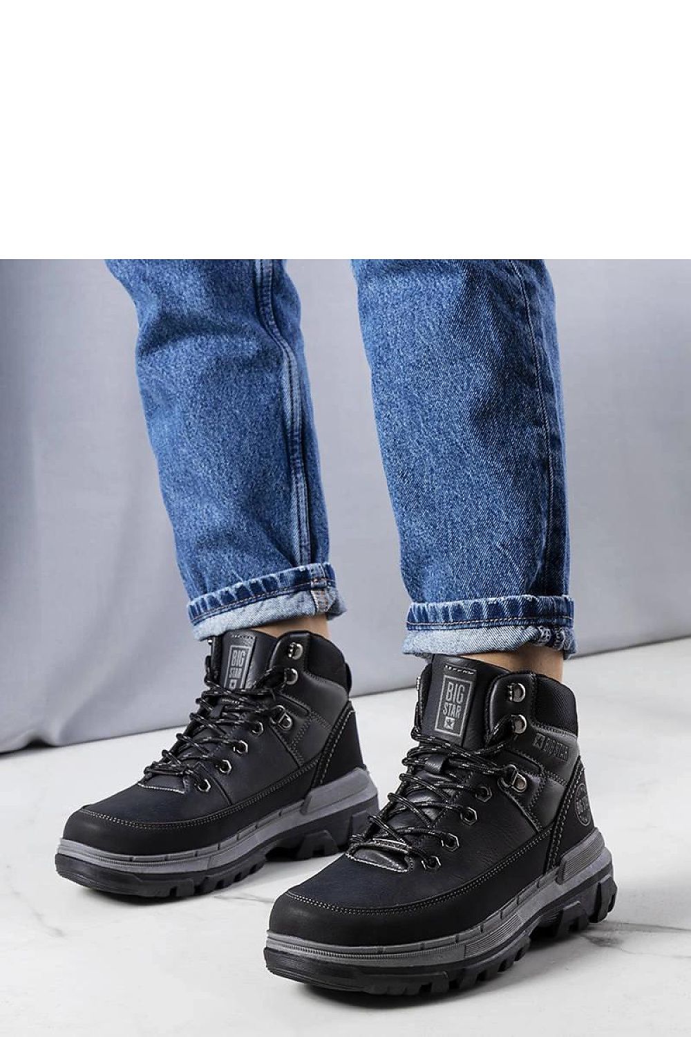   Czarne trapery Big Star KK274222 BLACK - Solea 