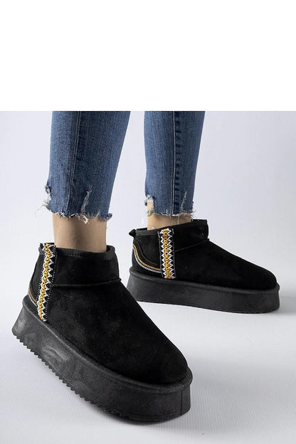   Czarne śniegowce na platformie Scavi - Solea 