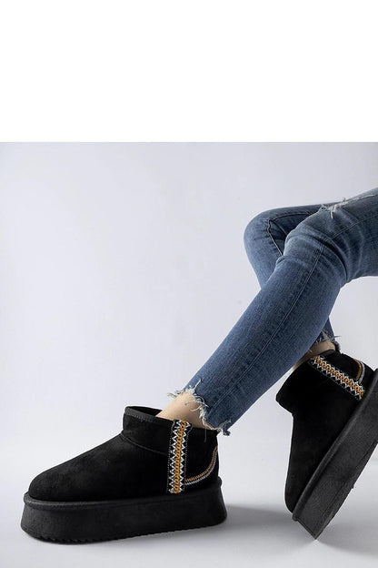   Czarne śniegowce na platformie Scavi - Solea 