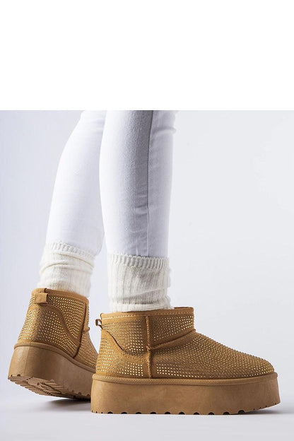   Brązowe śniegowce z cyrkoniami Sonora - Solea 