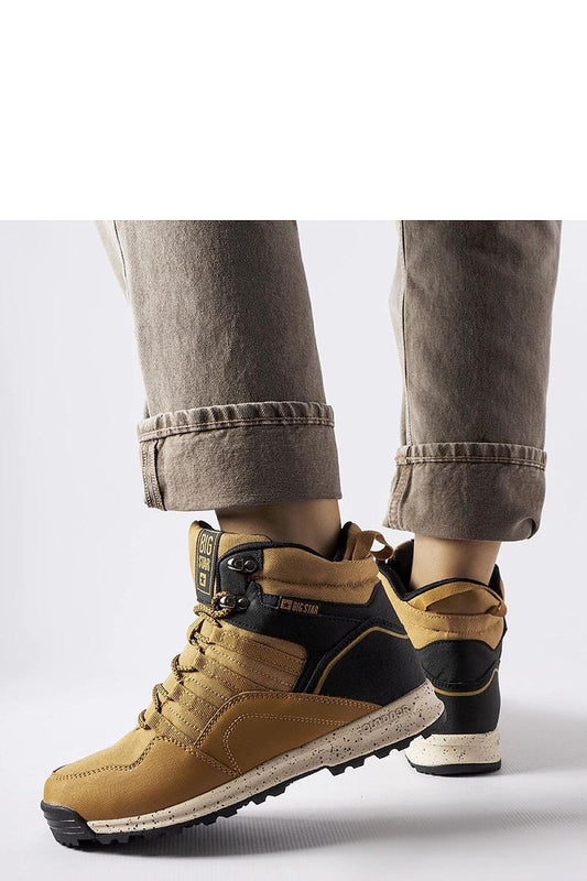   Brązowe trapery Big Star KK274609 - Solea 