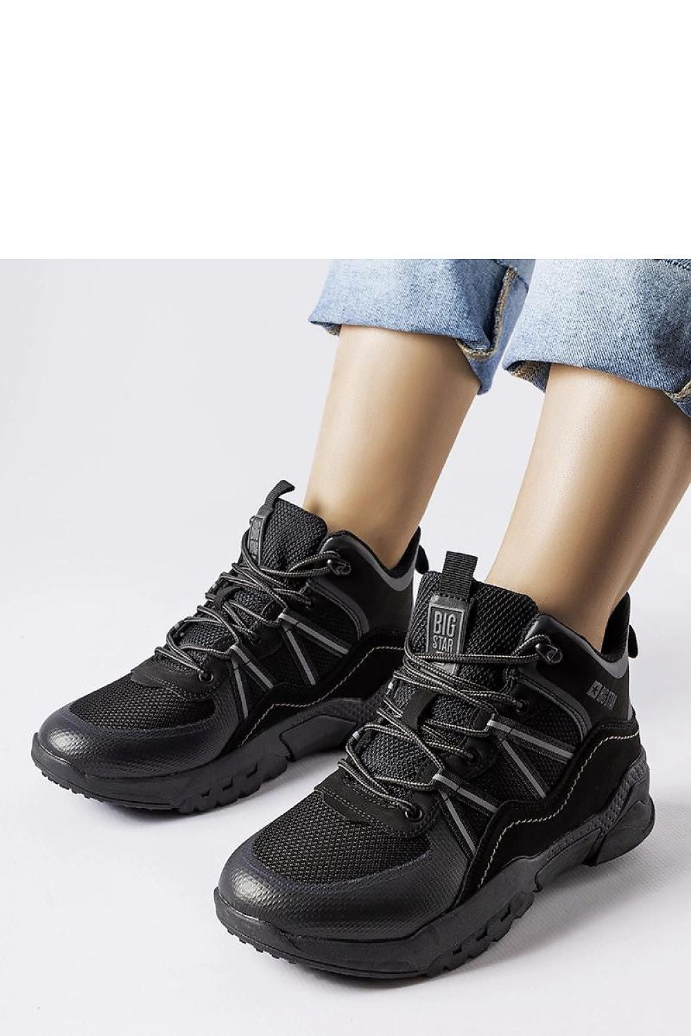   Czarne trapery Big Star KK274218 - Solea 