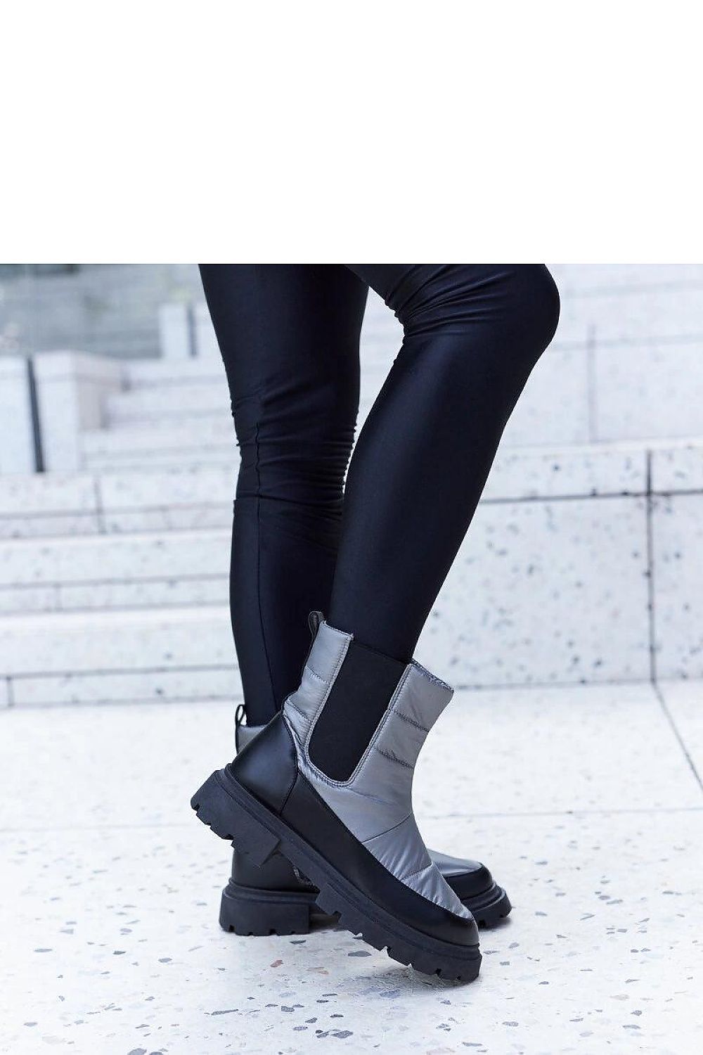   Szare ocieplane śniegowce Galvani - Solea 