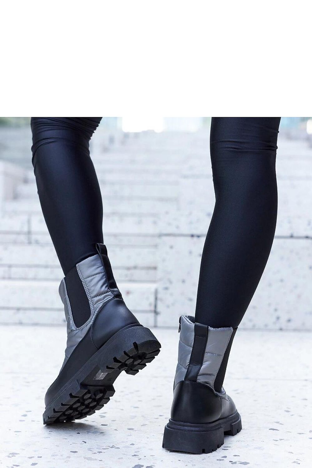   Szare ocieplane śniegowce Galvani - Solea 