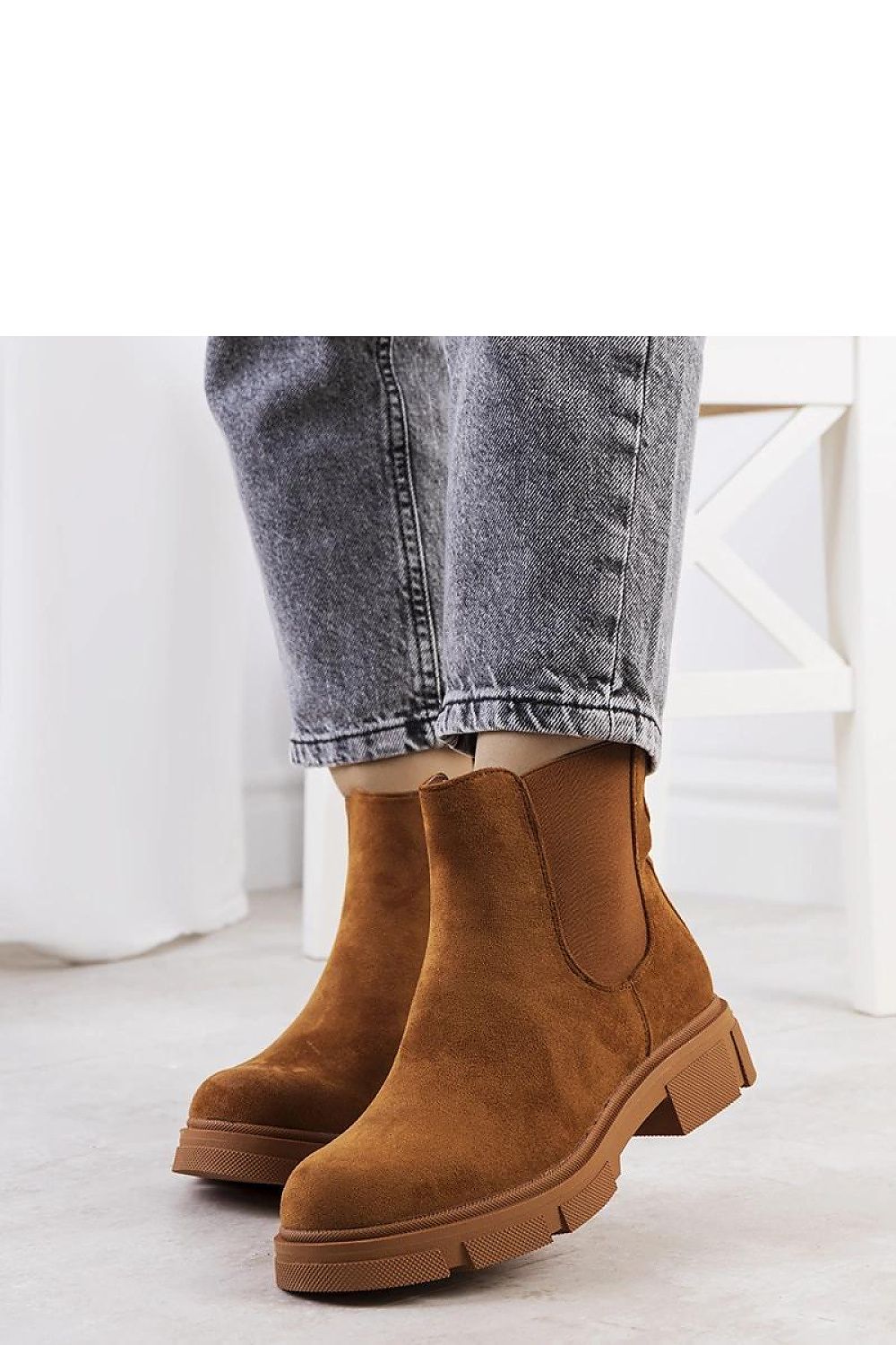   Brązowe botki damskie Correa - Solea 