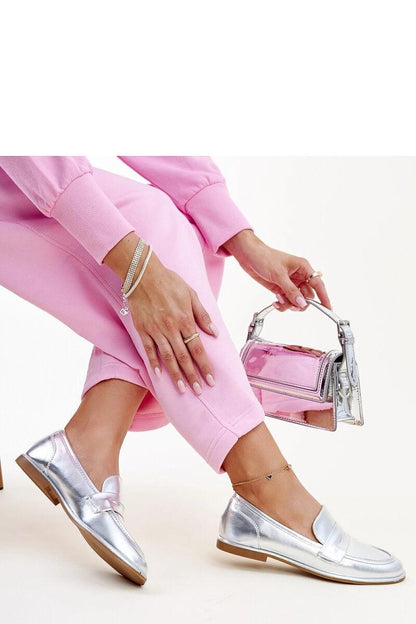   Srebrne klasyczne mokasyny Nasia - Solea 