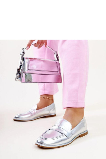   Srebrne klasyczne mokasyny Nasia - Solea 