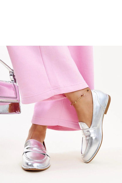   Srebrne klasyczne mokasyny Nasia - Solea 