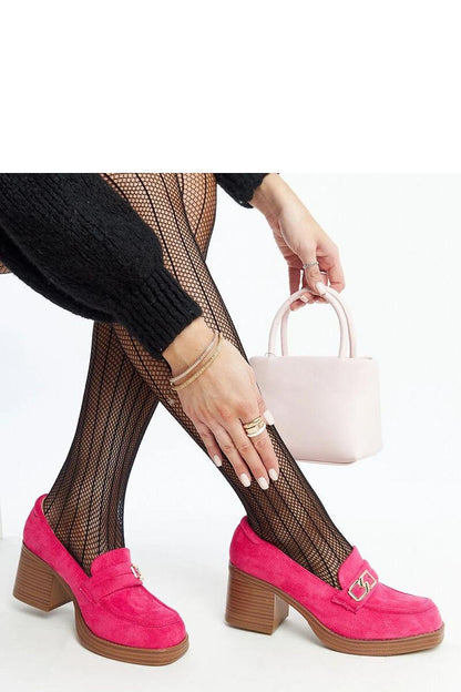   Ciemnoróżowe czółenka na słupku Aludra - Solea 