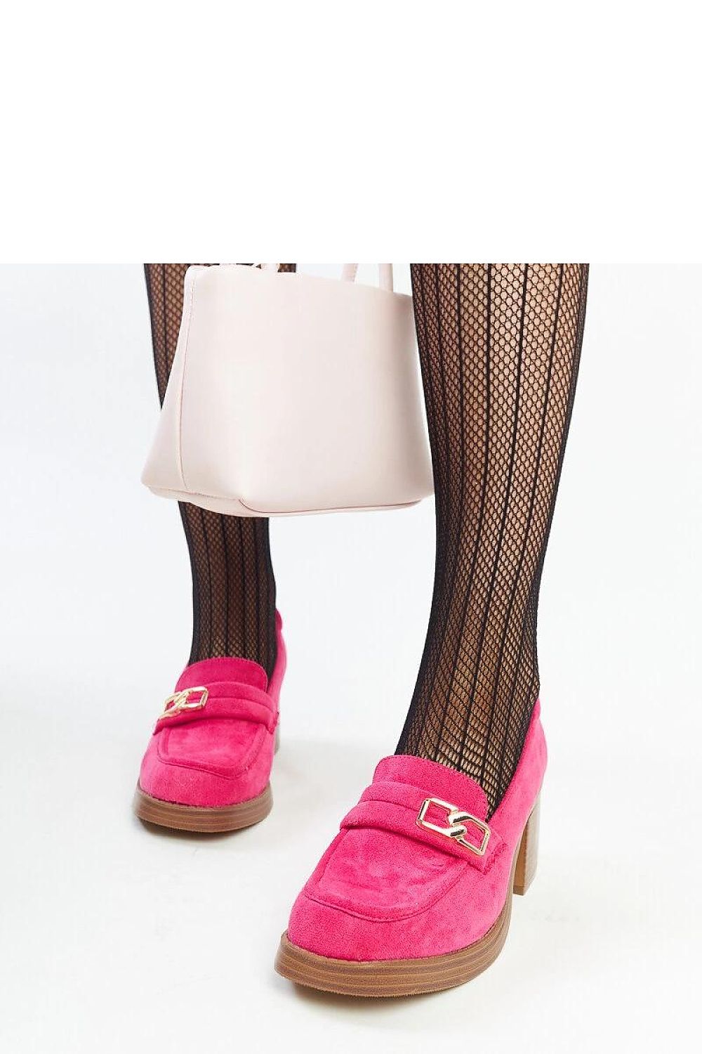   Ciemnoróżowe czółenka na słupku Aludra - Solea 