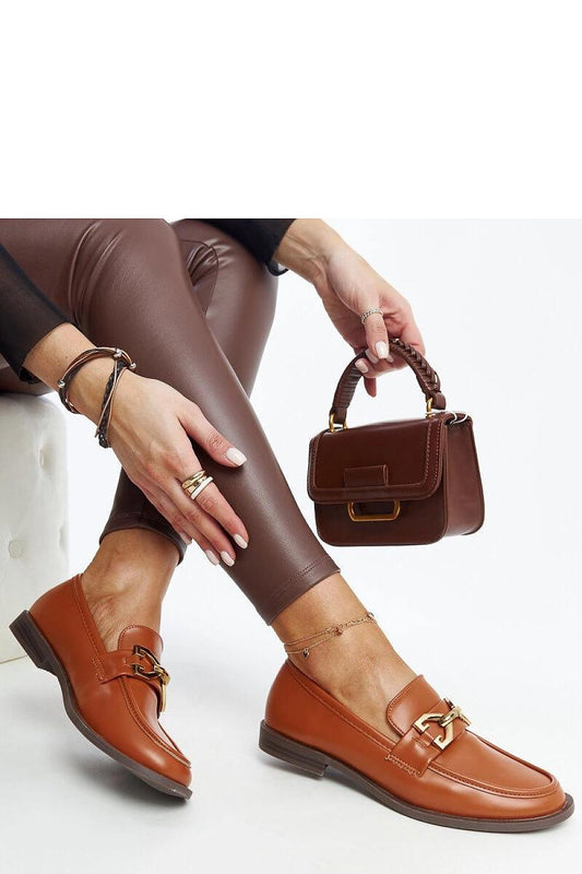   Brązowe mokasyny z klamerką Lea - Solea 