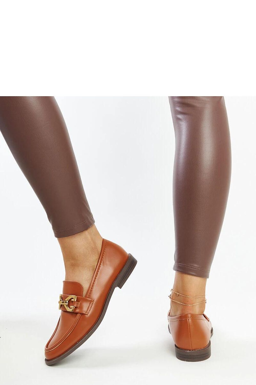   Brązowe mokasyny z klamerką Lea - Solea 