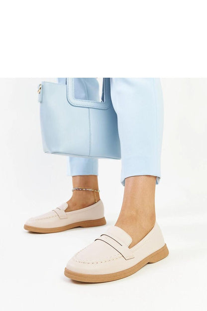   Jasnobeżowe klasyczne mokasyny Nawrah - Solea 