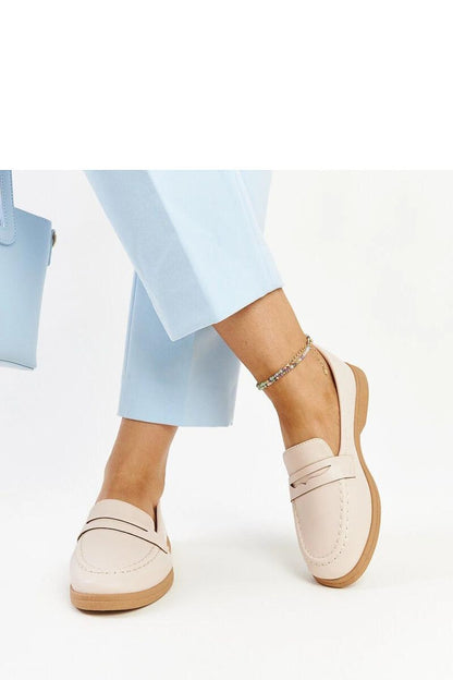  Jasnobeżowe klasyczne mokasyny Nawrah - Solea 
