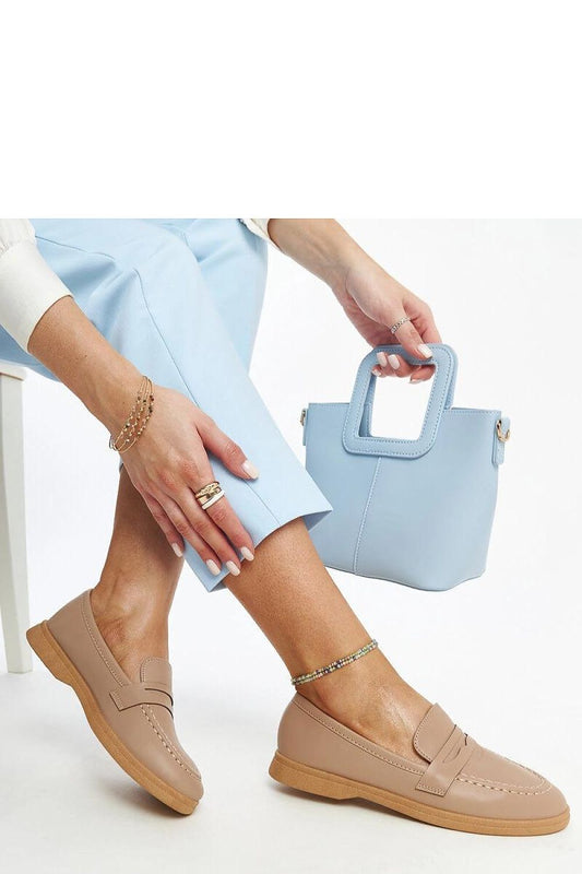   Brązowe klasyczne mokasyny Nawrah - Solea 