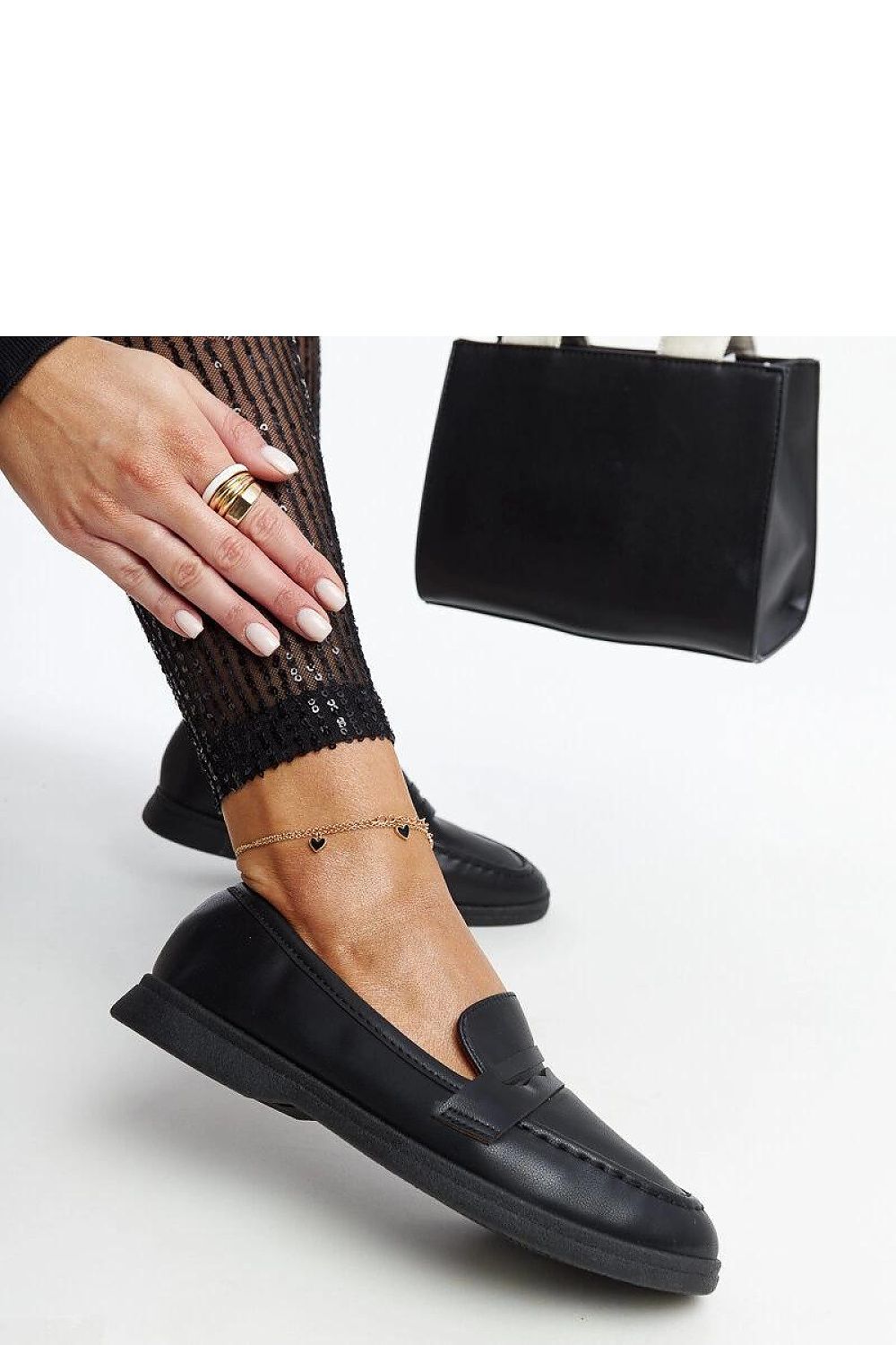   Czarne klasyczne mokasyny Nawrah - Solea 