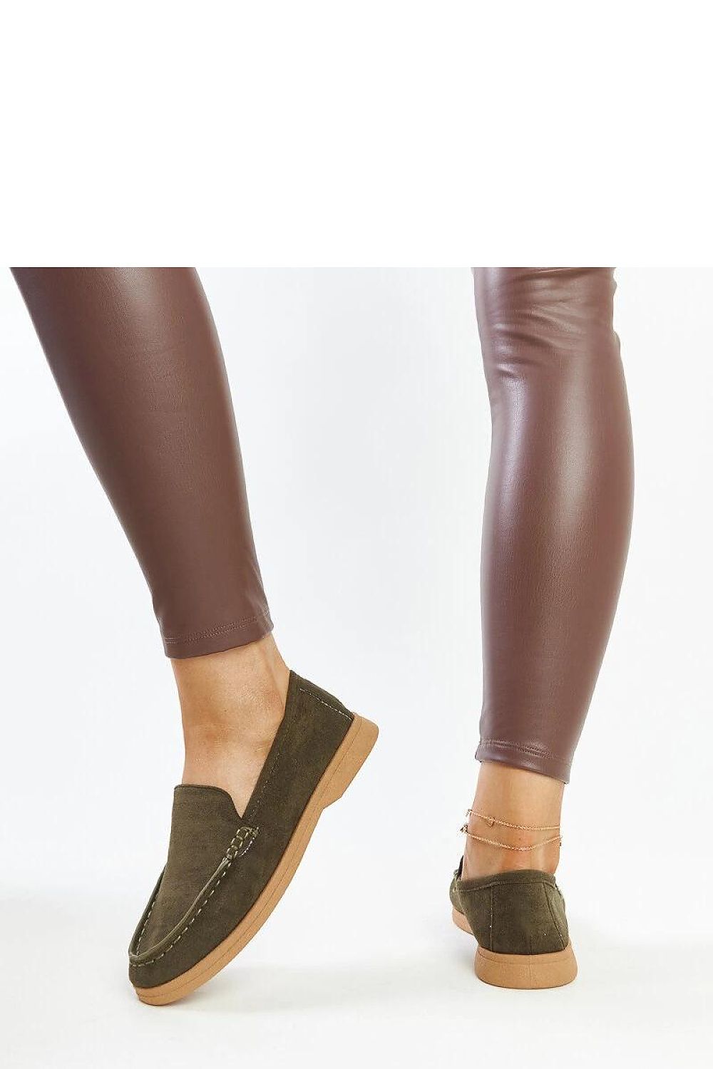   Ciemnozielone zamszowe półbuty Rumay - Solea 