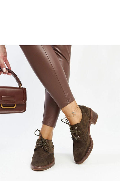   Zielone zamszowe półbuty obcasie Tigard - Solea 