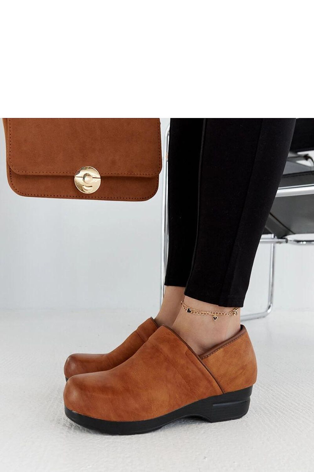   Brązowe półbuty na platformie Montoro - ciepły brąz - Solea 