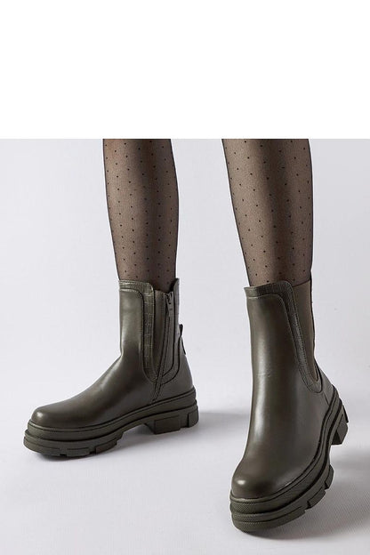   Zielone trapery na masywnej podeszwie Torina - Solea 