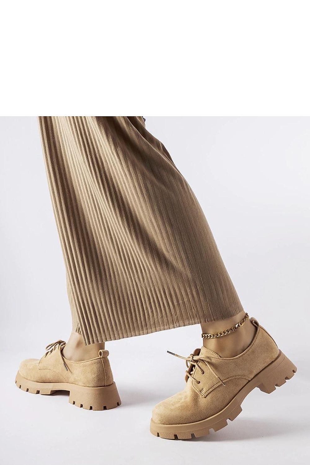   Brązowe półbuty na masywnej podeszwie Coleman - Solea 