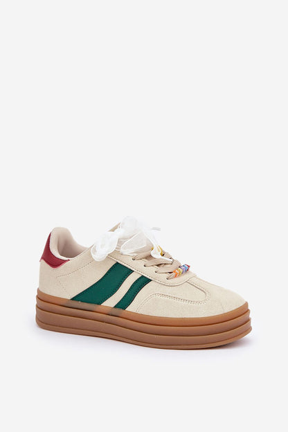   Buty SPortowe Model Jariana L-526 Beige - Step in style 