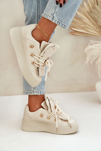   Buty Sportowe Model Dolistana LH205-8 Beige - Step in style 